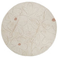 Alfombra infantil lavable GENTLE FLORA Redonda 140cm
