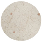 Alfombra infantil lavable GENTLE FLORA Redonda 140cm