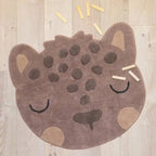 Alfombra Infantil Leopardo Sören 95x105cm para Dormitorio Infantil