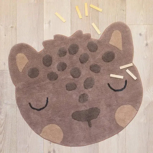 Alfombra Infantil Leopardo Sören 95x105cm para Dormitorio Infantil