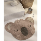 Alfombra Infantil Little Olsen Koala 100% Algodón Lavable