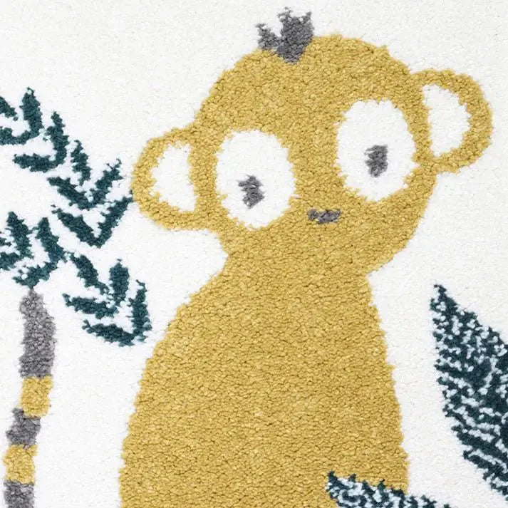 Alfombra Infantil MONKEY PARADISE MIEL 80x150