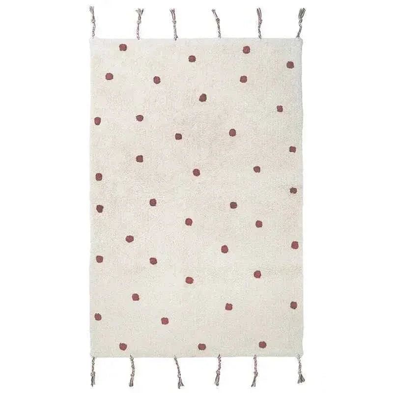 Alfombra Infantil NÜMI AMBRE con lunares 100x150