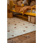 Alfombra Infantil NÜMI AMBRE con lunares 100x150