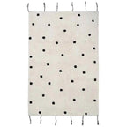 Alfombra Infantil NÜMI BLACK con lunares 100x150