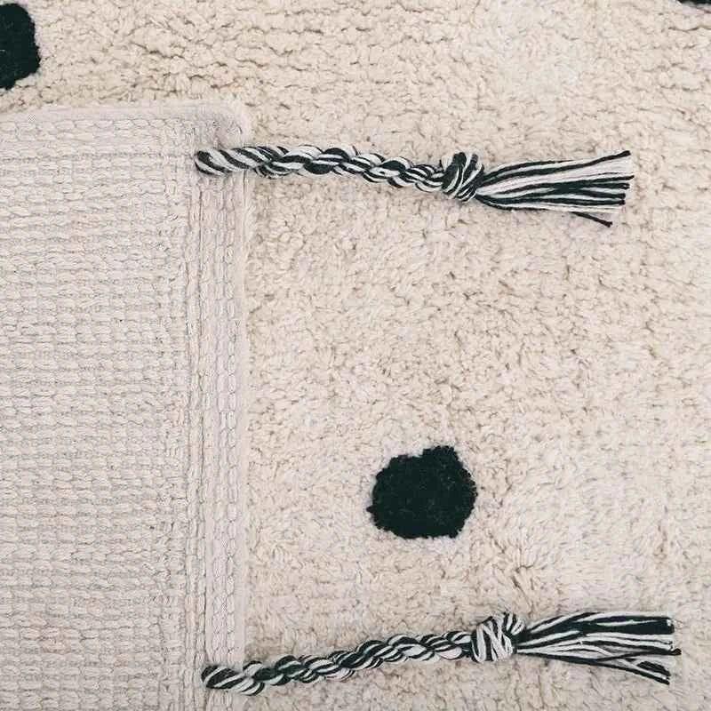 Alfombra Infantil NÜMI BLACK con lunares 100x150