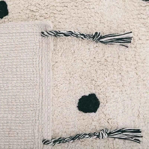Alfombra Infantil NÜMI BLACK con lunares 100x150