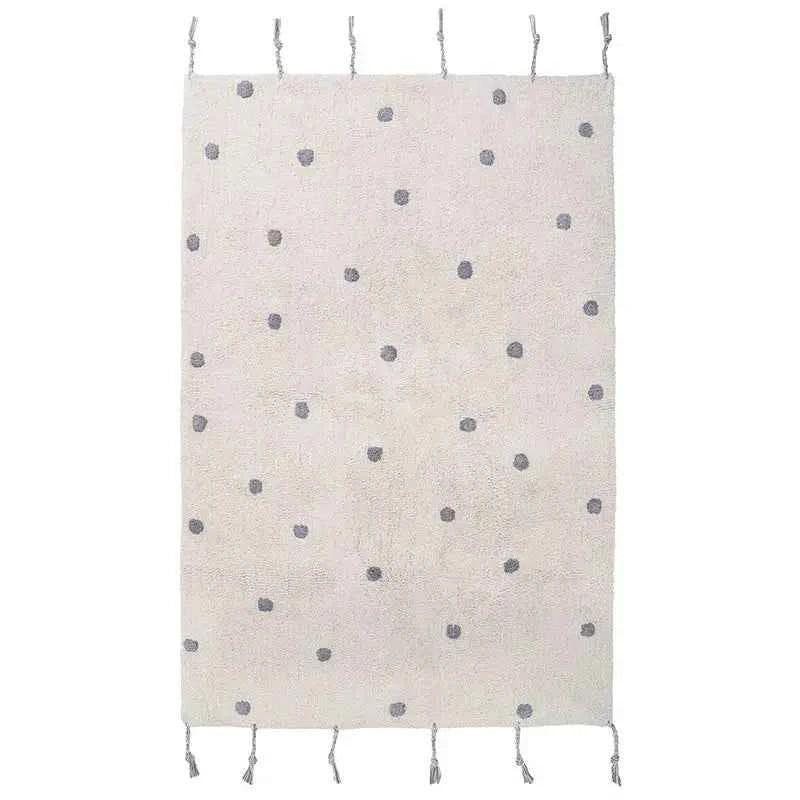Alfombra Infantil NÜMI GRIS con lunares 100x150