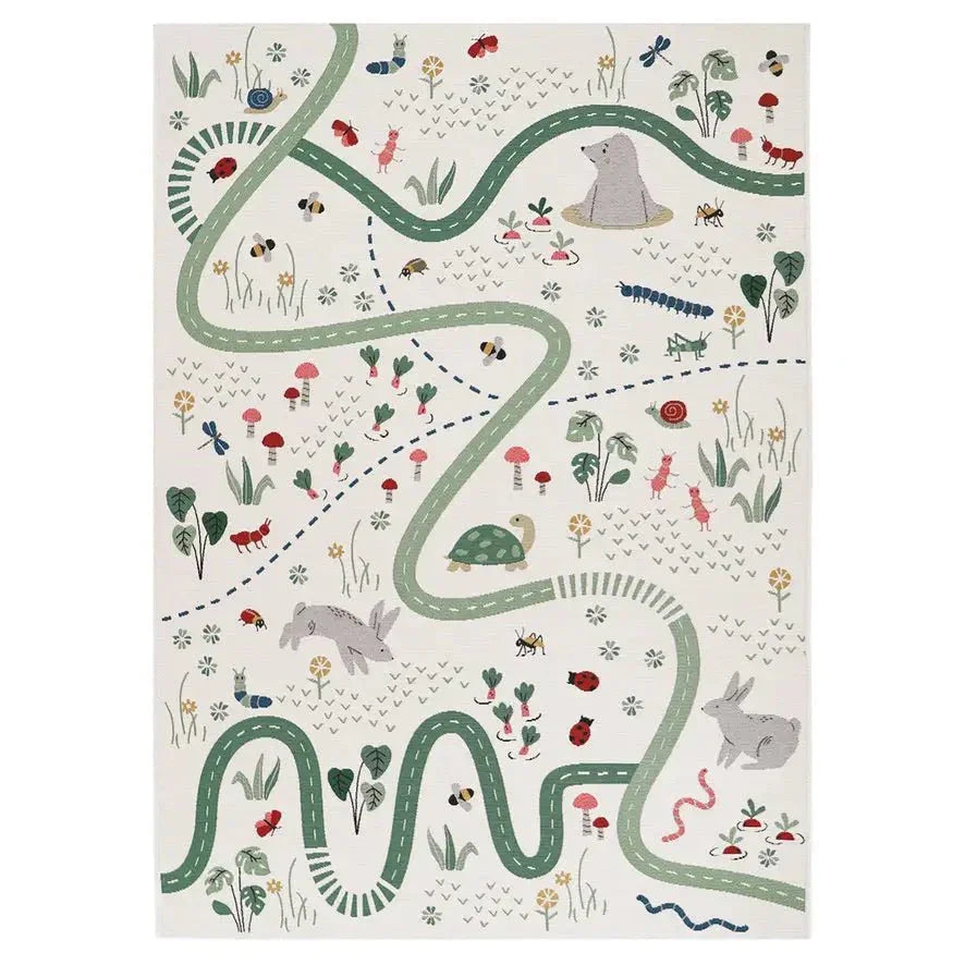 Alfombra Infantil PLAYRUG GARDEN LIFE 123x80