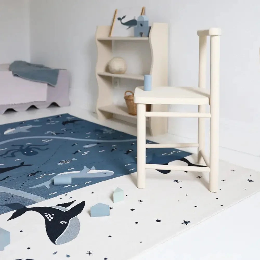 Alfombra Infantil PLAYRUG LITTLE DEEP BLUE 123x80