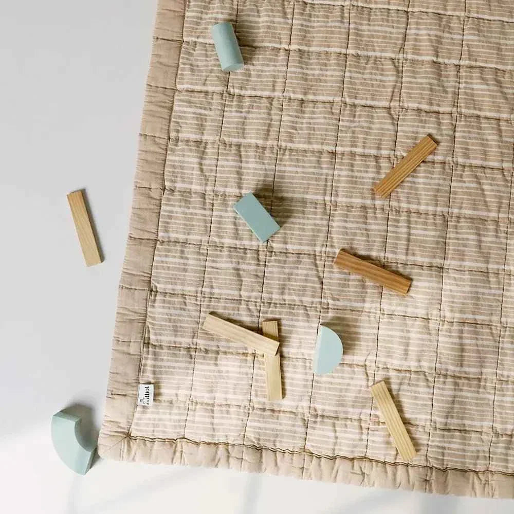 Alfombra de Descanso para bebé reversible CARAMEL LAVE 100 x 87 cm