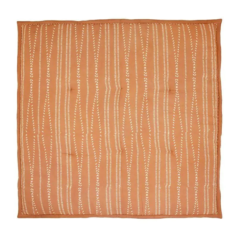 Alfombra bebe de juegos infantil algodón estampada bohème NEPO TERRACOTTA 100x100