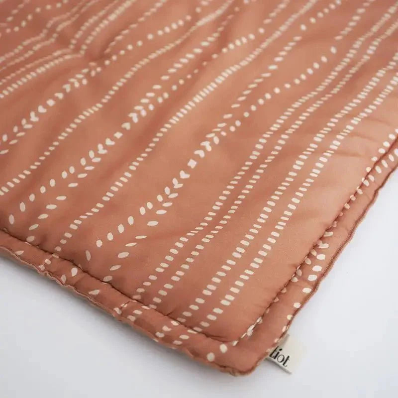 Alfombra bebe de juegos infantil algodón estampada bohème NEPO TERRACOTTA 100x100