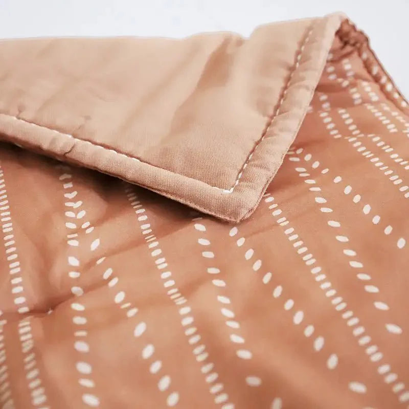 Alfombra bebe de juegos infantil algodón estampada bohème NEPO TERRACOTTA 100x100