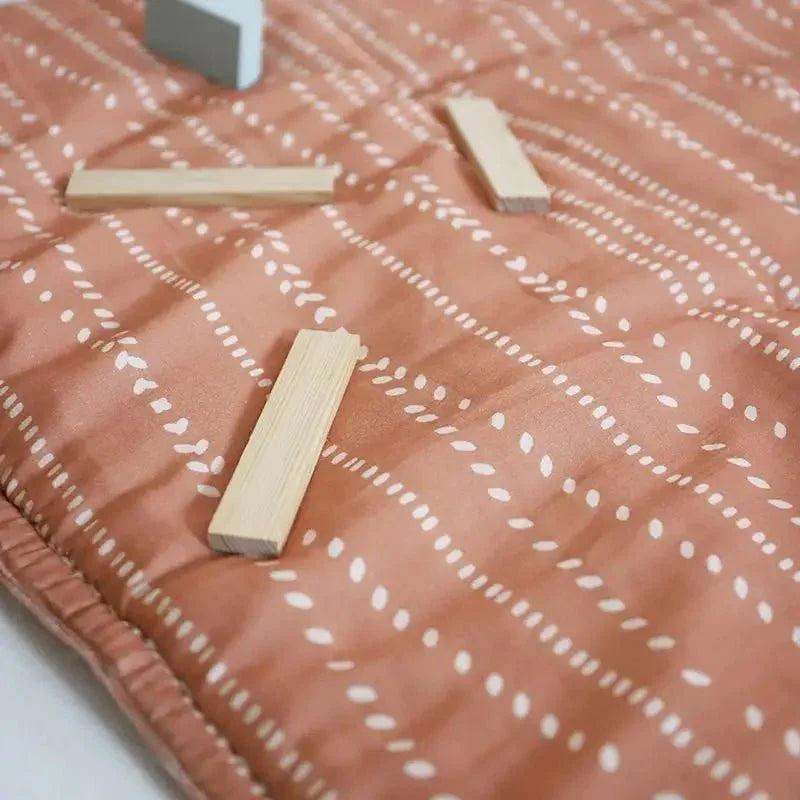 Alfombra bebe de juegos infantil algodón estampada bohème NEPO TERRACOTTA 100x100