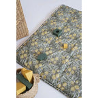 Alfombra bebe de juegos infantil algodón estampada fleurs FIDELIA 100x100