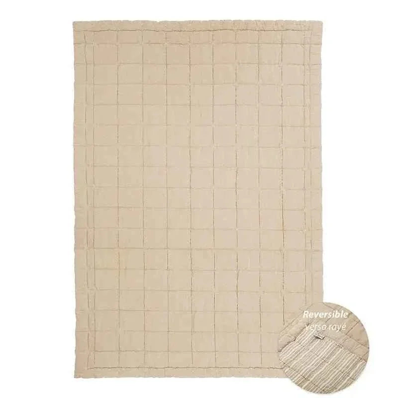 Alfombra de Descanso para bebé reversible CARAMEL LAVE 100 x 140 cm