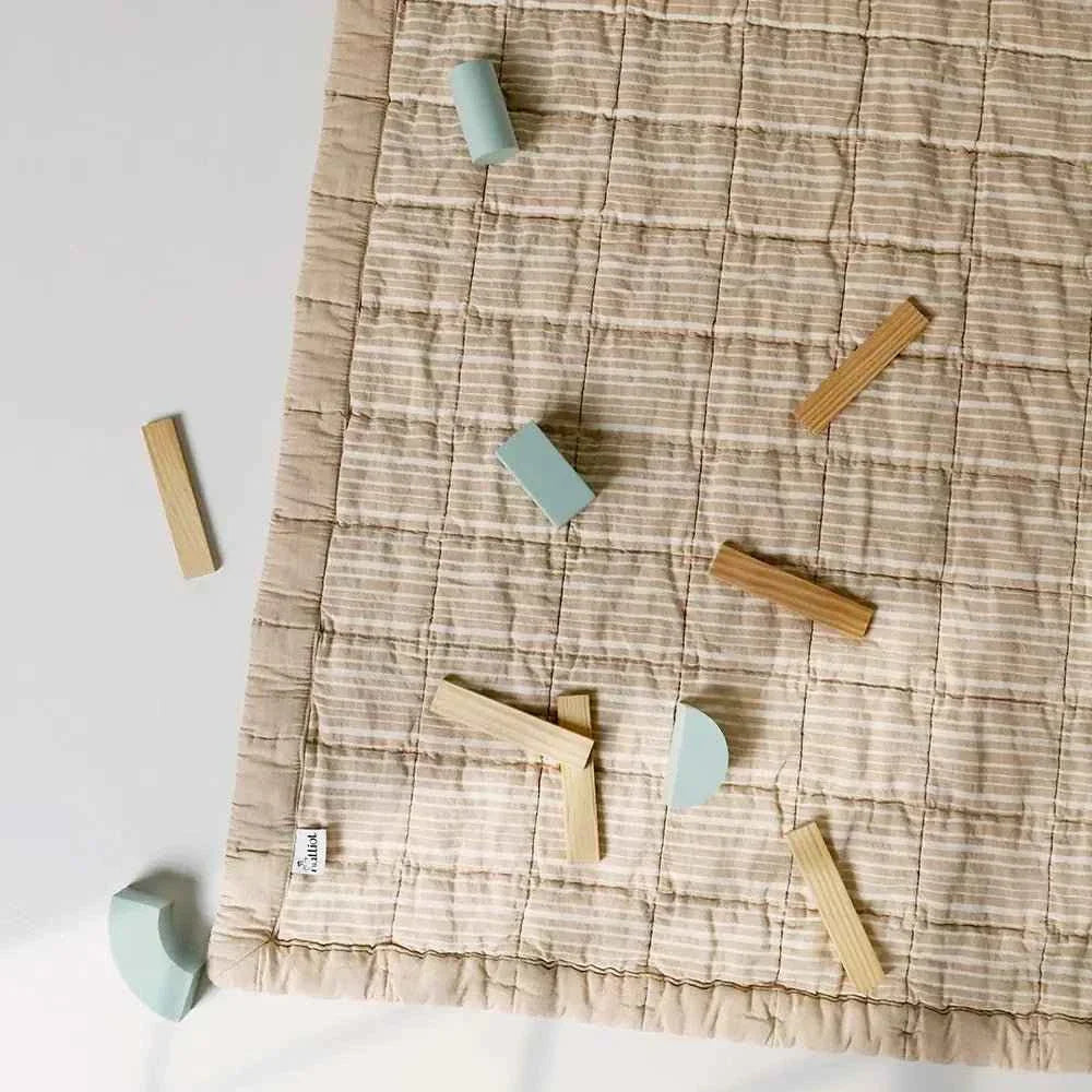 Alfombra de Descanso para bebé reversible CARAMEL LAVE 100 x 140 cm