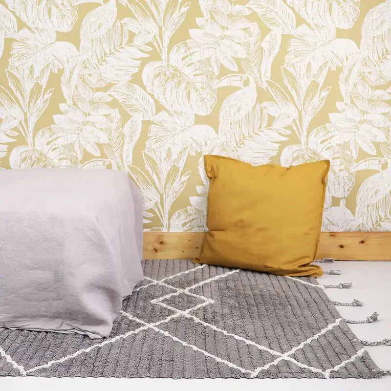 Alfombra lavable de algodón LÄSSA Stone S 100x150