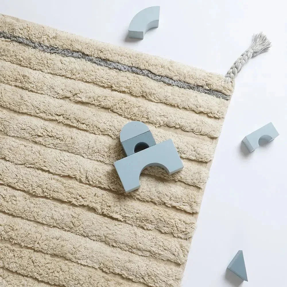Alfombra infantil de algodón lavable DALIA BLEU