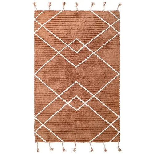 Alfombra infantil de algodón lavable LÄSSA TOFFEE S