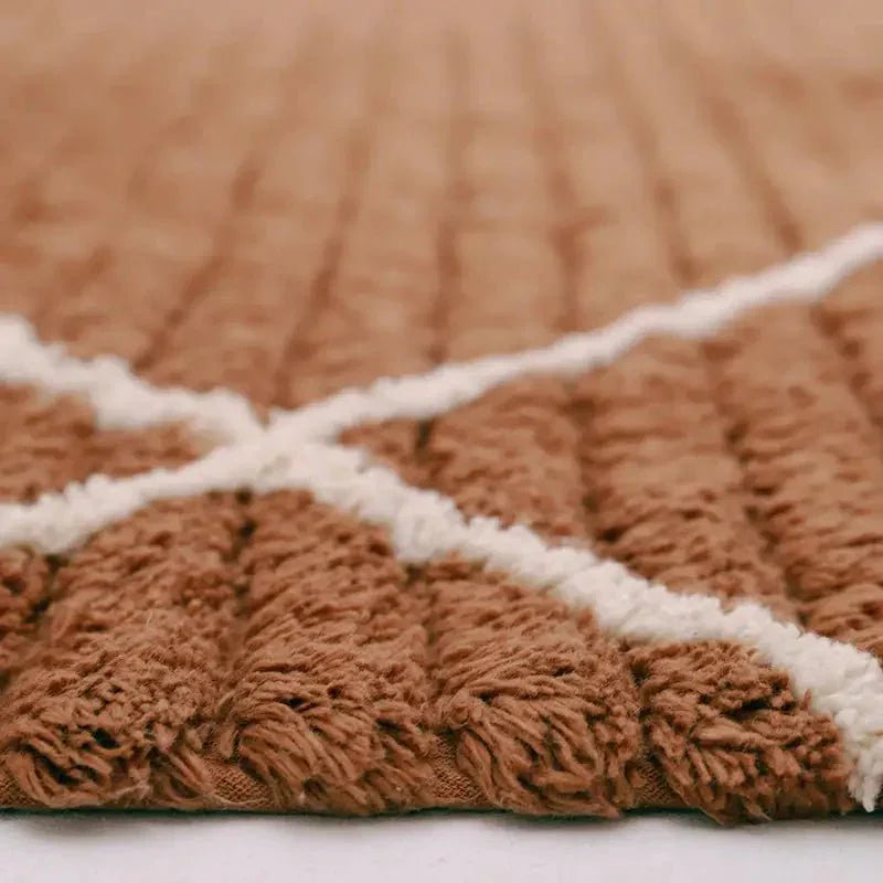 Alfombra infantil de algodón lavable LÄSSA TOFFEE S