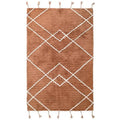 Alfombra de algodón lavable en lavadora LÄSSA TOFFEE M 135x190