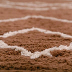 Alfombra de algodón lavable en lavadora LÄSSA TOFFEE M 135x190