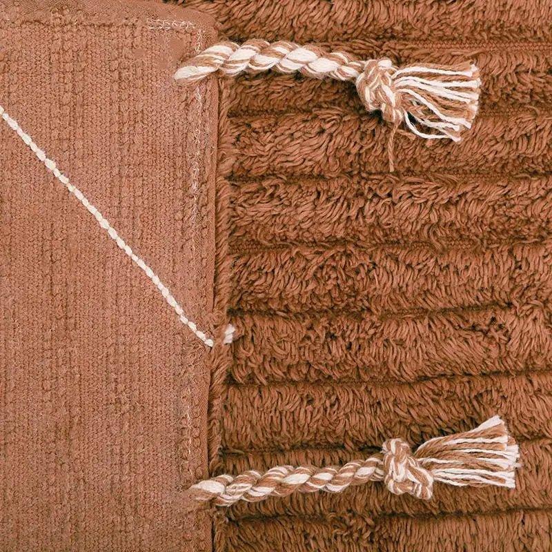 Alfombra de algodón lavable en lavadora LÄSSA TOFFEE M 135x190