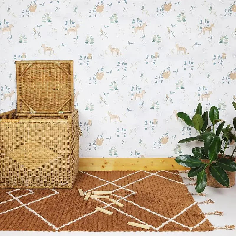 Alfombra de algodón lavable en lavadora LÄSSA TOFFEE M 135x190