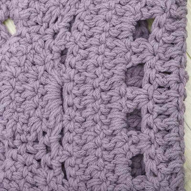 Alfombra infantil crochet ALMA MAUVE 120cm