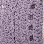 Alfombra infantil crochet ALMA MAUVE 120cm
