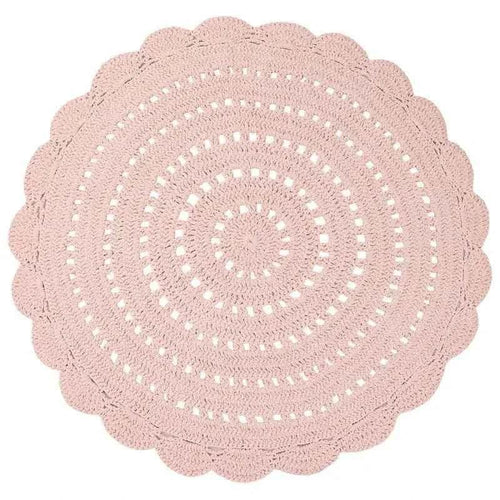 Alfombra infantil crochet ALMA NUDE 120cm