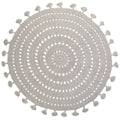 NILA GRIS PERLE Cotton Crochet Children's Rug