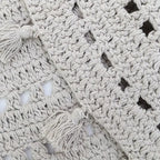 Alfombra infantil de algodón crochet NILA GRIS PERLE
