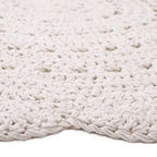 ALMA ECRU Alfombra Infantil de Ganchillo 120cm