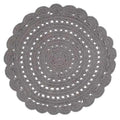 ALMA GRIS tapis enfant crochet 120cm