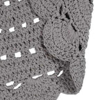 ALMA GRIS tapis enfant crochet 120cm