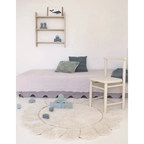 Alfombra Infantil Lavable Gabrielle Flor para el Juego y Decoración Infantil