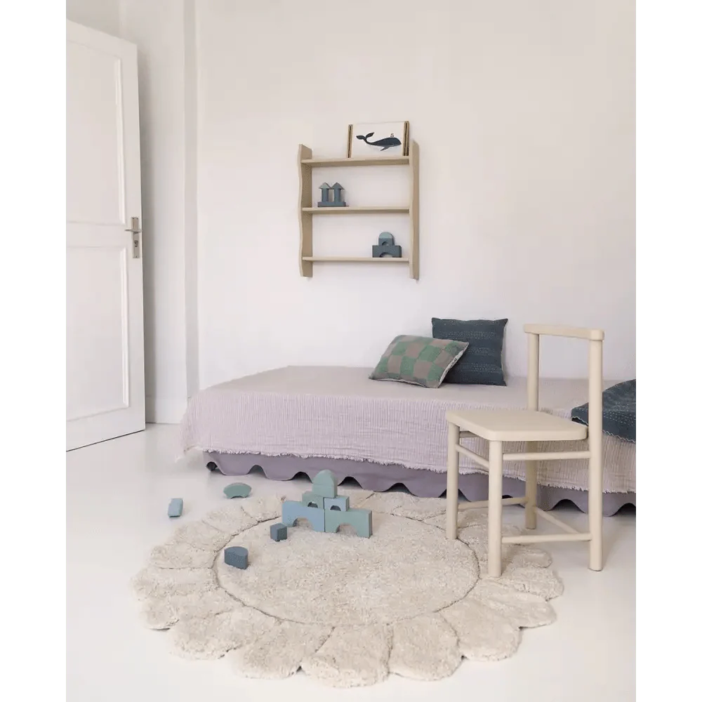 Alfombra Infantil Lavable Gabrielle Flor para el Juego y Decoración Infantil