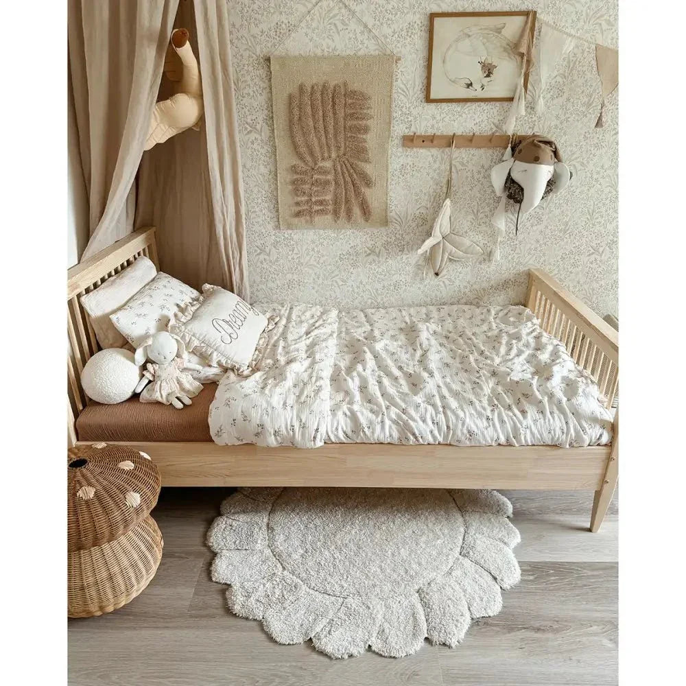 Alfombra Infantil Lavable Gabrielle Flor para el Juego y Decoración Infantil