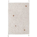 Alfombra infantil de algodón lavable con estampado de flores GENTLE FLORA Algodón Lavable en lavadora