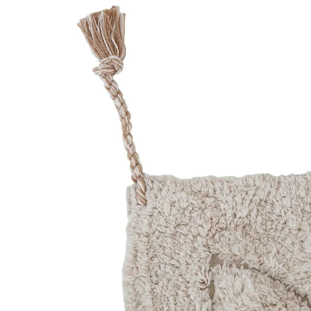 Alfombra infantil de algodón lavable con estampado de flores GENTLE FLORA Algodón Lavable en lavadora