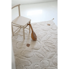 Alfombra infantil de algodón lavable con estampado de flores GENTLE FLORA Algodón Lavable en lavadora