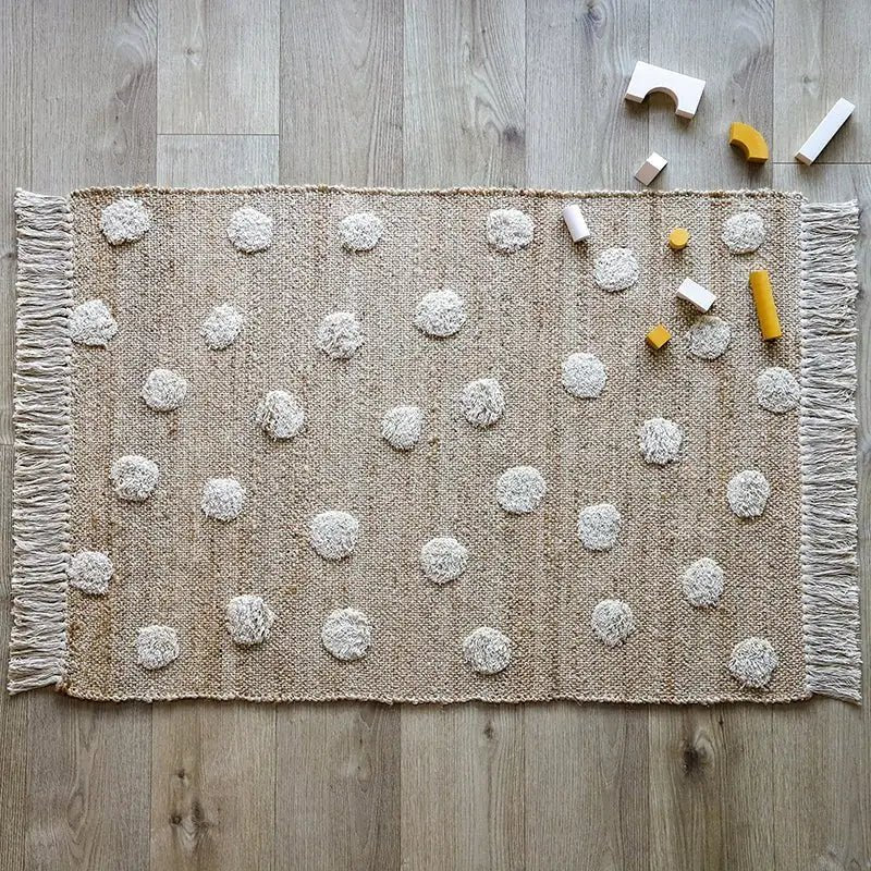 Alfombra de Jute y Algodón de puntos NOP
