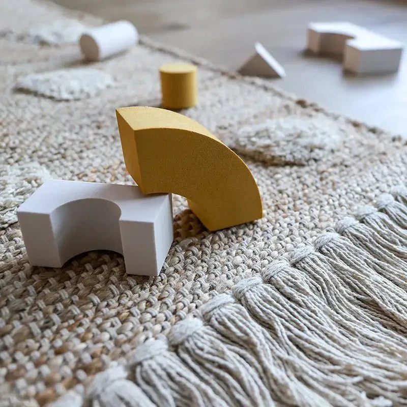 Alfombra de Jute y Algodón de puntos NOP