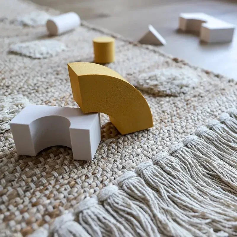 Alfombra de Jute y Algodón de puntos NOP