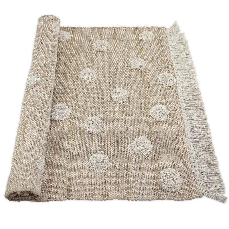 Alfombra de Jute y Algodón de puntos NOP