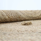 Alfombra de jute con pompones SISKA 140cm