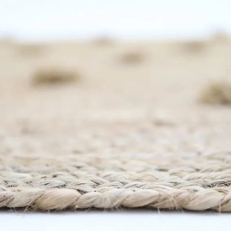 Alfombra de jute con pompones SISKA 140cm